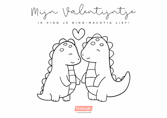 Dino-machtige Valentijn Printables! 🦖💌